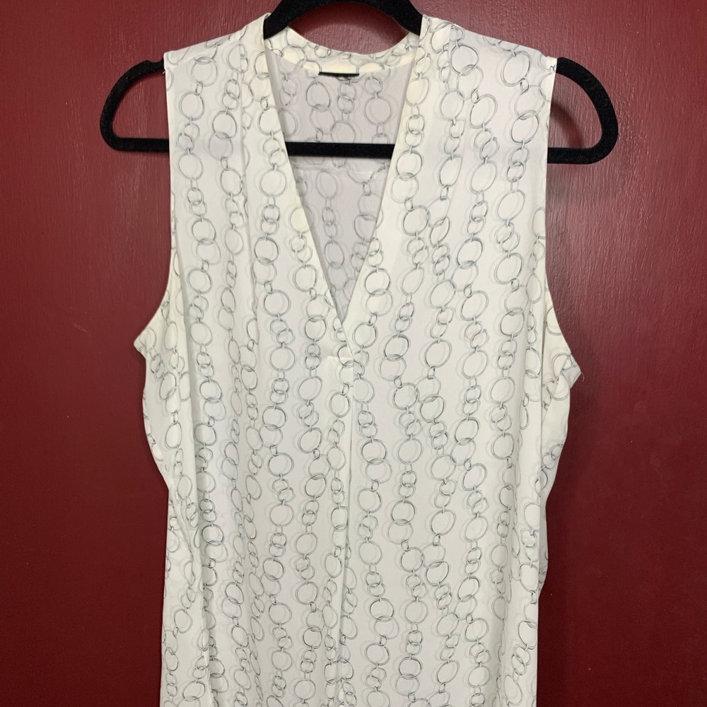 Sleeveless sheer blouse